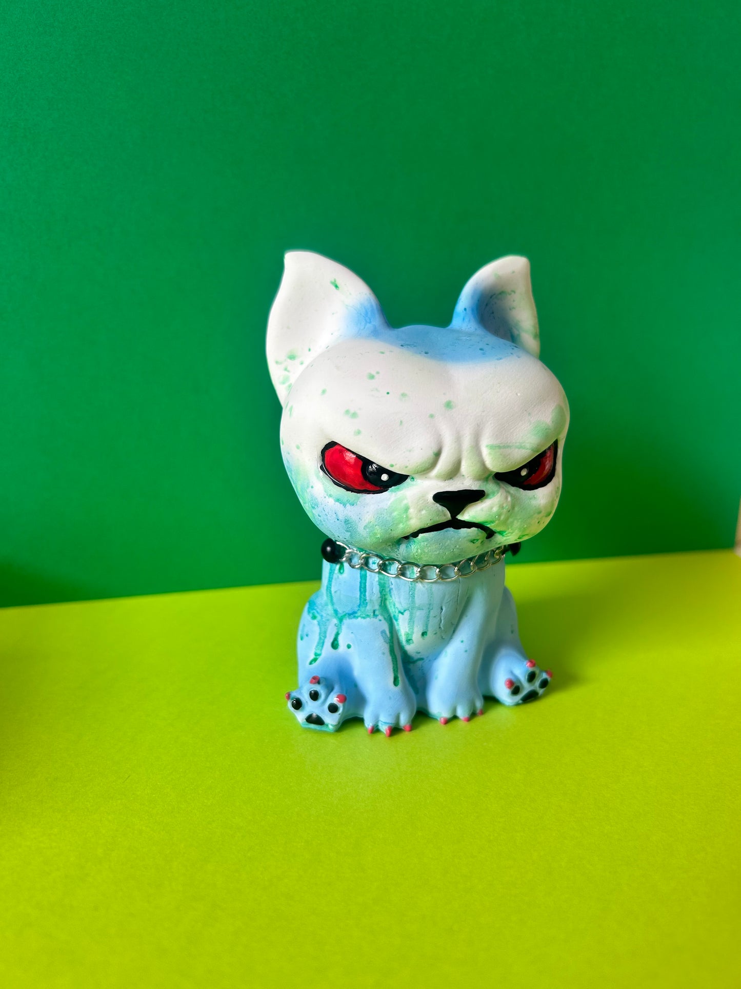 Angry cat- blue