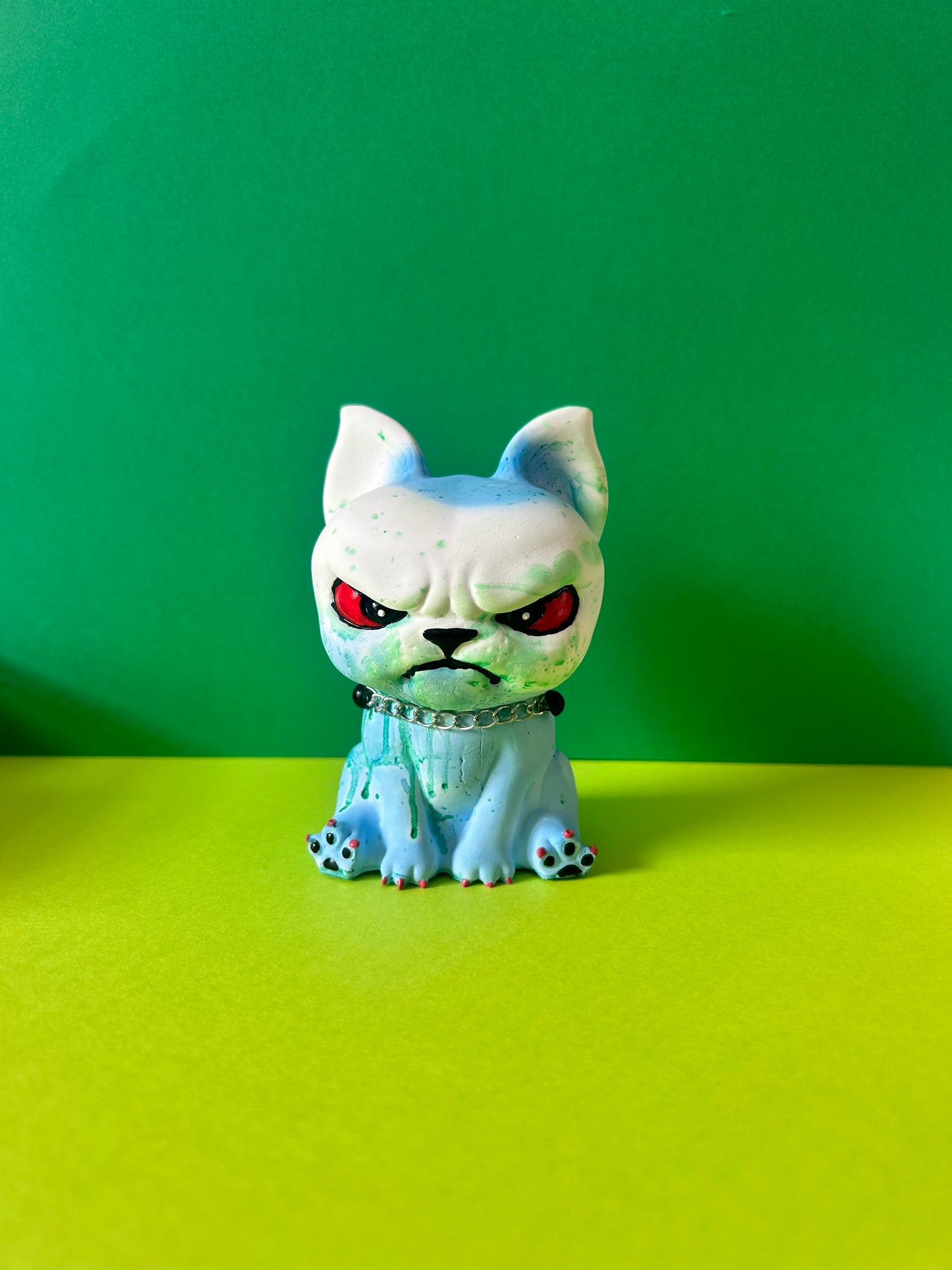 Angry cat- blue